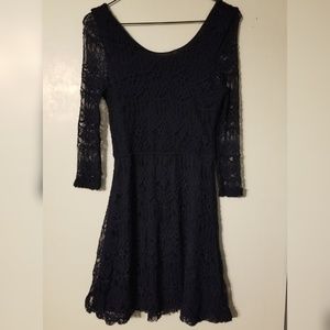 Navy long sleeve dress